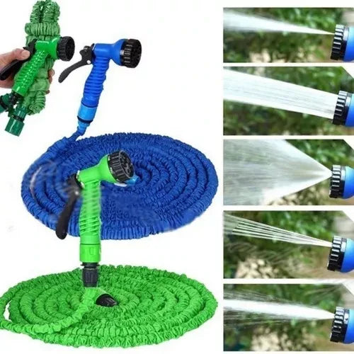 AquaPro - MANGUERA EXPANDIBLE 22,5mts CON BOQUILLA 7 MODOS