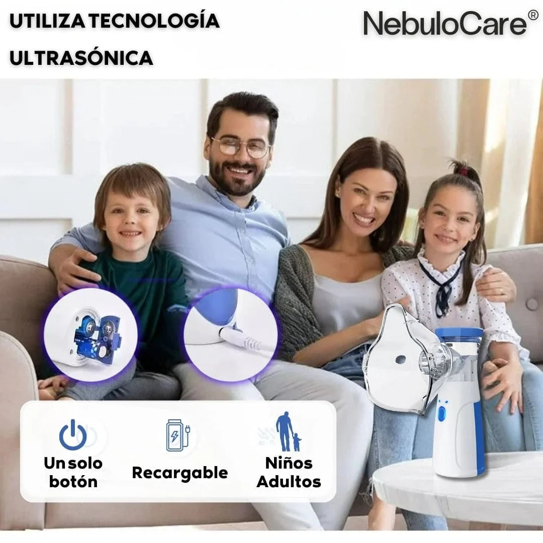 PulmoZen - NEBULIZADOR PARA NIÑOS Y ADULTOS CON TECNOLOGÍA ULTRASÓNICA