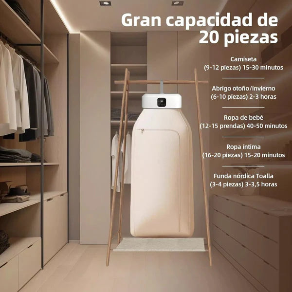 TurboDry - SECADORA DE ROPA PORTÁTIL + 3 PARES DE CALCETINES TÉRMICOS DE OBSEQUIO