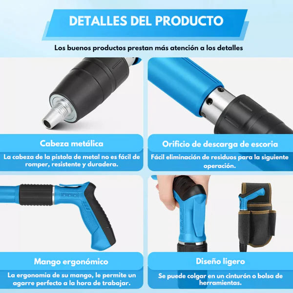 FixMaster Pro - HERRAMIENTA DE FIJACIÓN PROFESIONAL + 100 CLAVOS DE REGALO