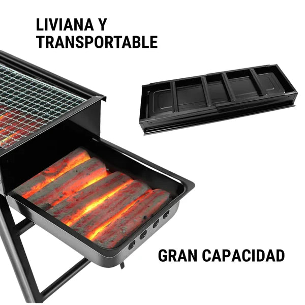 Mini Parrilla Portátil 18 de Septiembre – Tu Asado en Cualquier Lugar