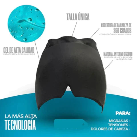 ThermoHead – GORRO TERAPÉUTICO EN GEL PARA MIGRAÑA Y FATIGA MENTAL