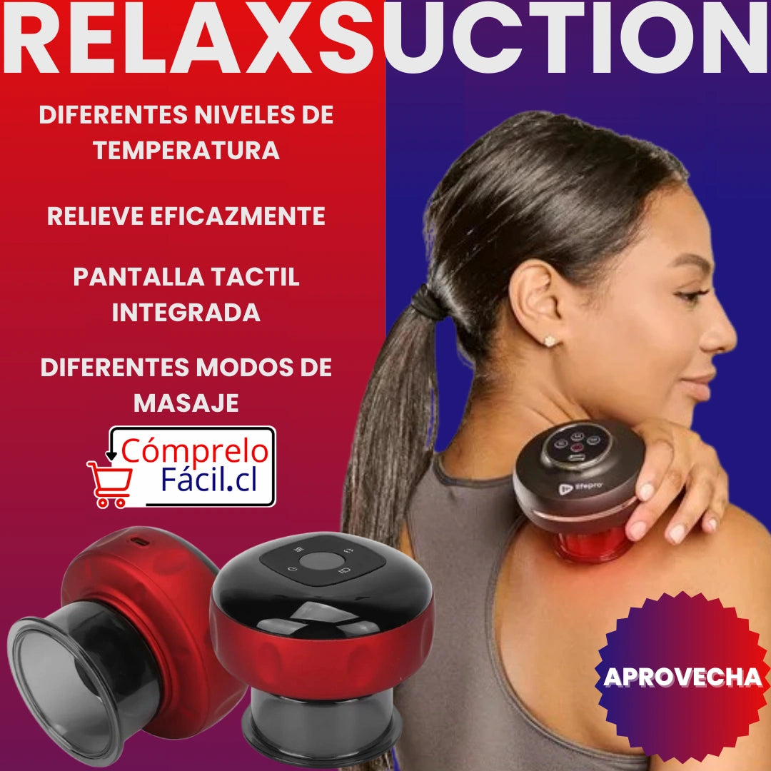 RelaxSuction- MASAJEADOR PARA DOLOR MUSCULAR Y RELAJACIÓN
