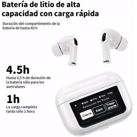 OnyxBuds- Audifonos Potentes con Pantalla LED Tactil