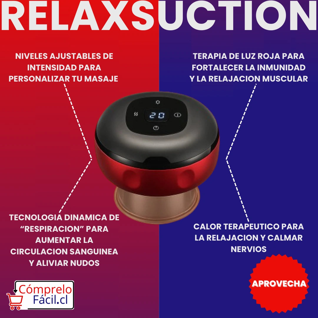 RelaxSuction- MASAJEADOR PARA DOLOR MUSCULAR Y RELAJACIÓN