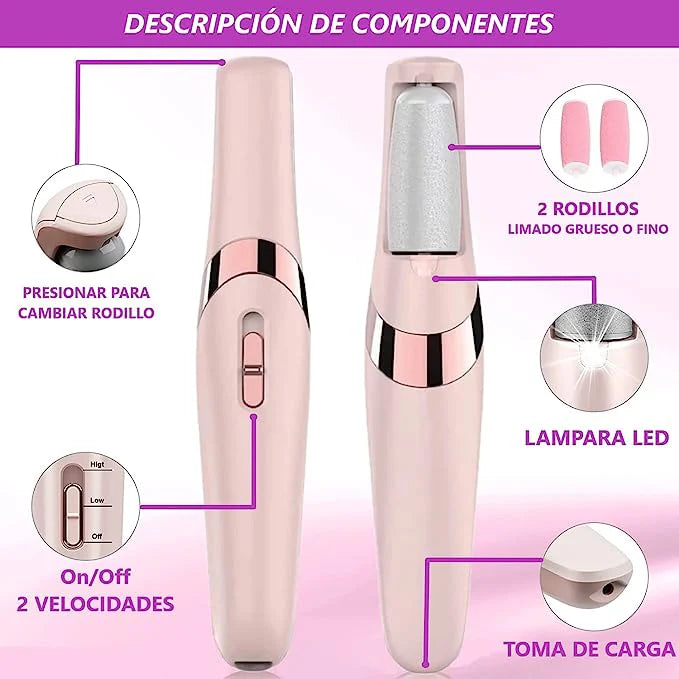 PedicurePro – LIMA ELÉCTRICA RECARGABLE PARA CALLOS