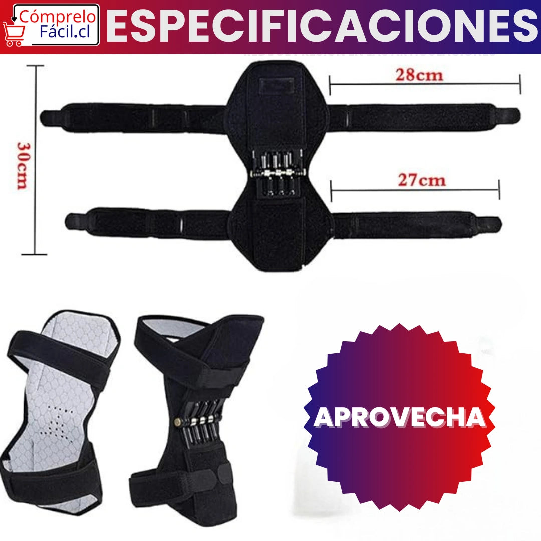KneeForce - RODILLERA DE APOYO CON RESORTES LATERALES