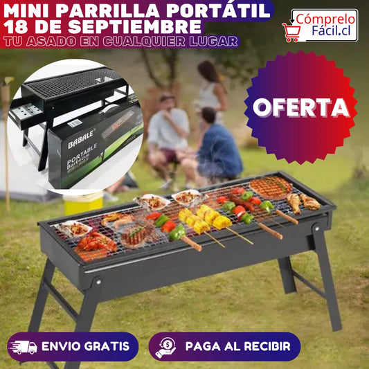 Mini Parrilla Portátil 18 de Septiembre – Tu Asado en Cualquier Lugar