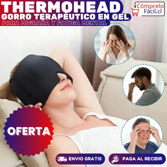 ThermoHead – GORRO TERAPÉUTICO EN GEL PARA MIGRAÑA Y FATIGA MENTAL