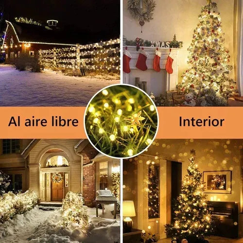 NavidLight – LUCES NAVIDEÑAS SOLARES PARA EXTERIOR (17 metros)