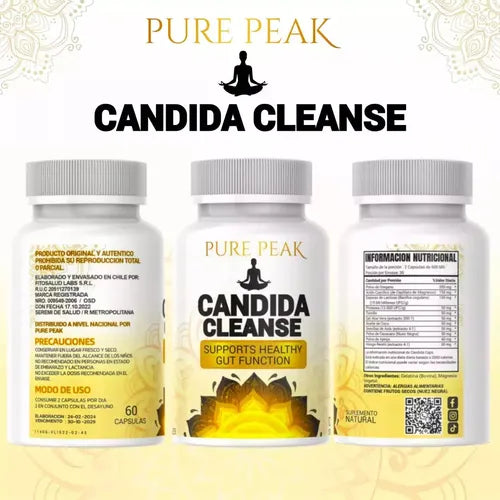 CandidaCleanse Pro – FÓRMULA AVANZADA PARA APOYAR EL EQUILIBRIO INTESTINAL NATURAL - 60 CÁPSULAS