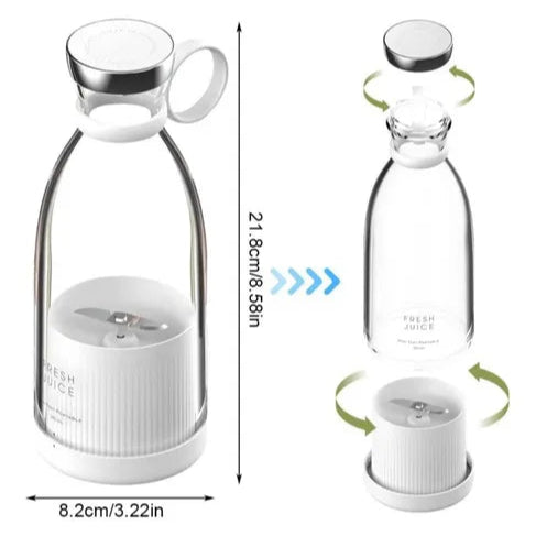 FreshJuice - LICUADORA PORTÁTIL RECARGABLE PARA JUGOS AL INSTANTE