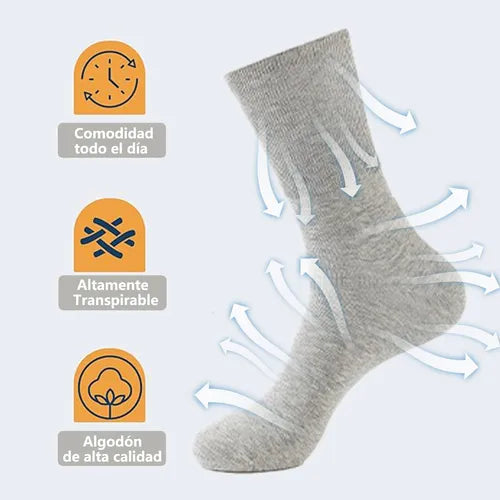 DiaCare - PACK 12 PARES DE CALCETINES ESPECIALES PARA DIABÉTICOS