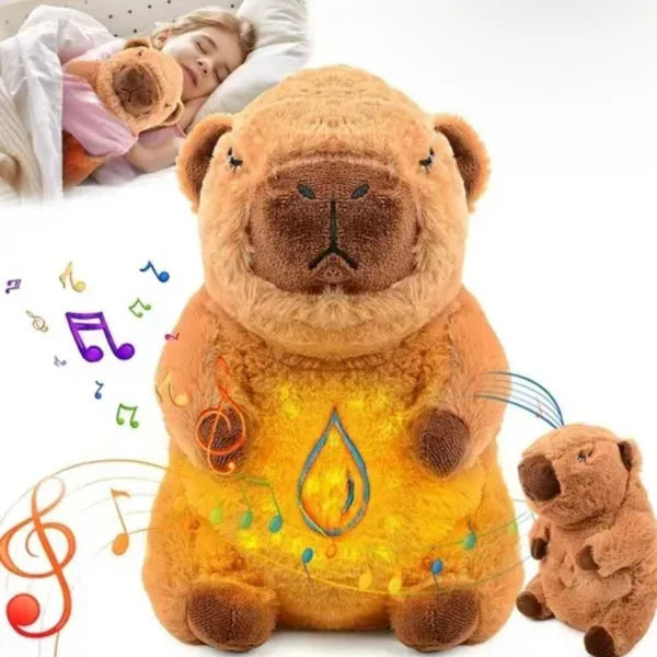 CapiSueños - PELUCHE INTERACTIVO QUE RESPIRA, ILUMINA Y ACOMPAÑA