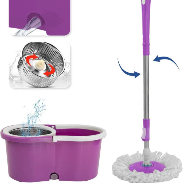 MagicClean – TRAPEADOR 360° + MOPA EXTRA INTERCAMBIABLE DE REGALO