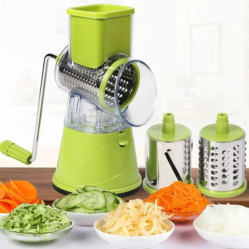 MultiRalla 3 en 1 – RALLADOR GIRATORIO PARA COCINA FÁCIL + ENVÍO GRATIS