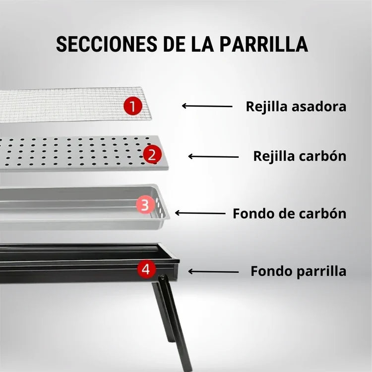 Mini Parrilla Portátil 18 de Septiembre – Tu Asado en Cualquier Lugar