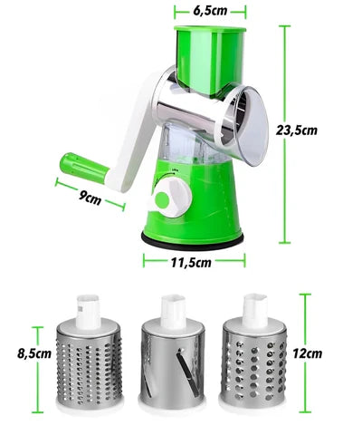 MultiRalla 3 en 1 – RALLADOR GIRATORIO PARA COCINA FÁCIL + ENVÍO GRATIS