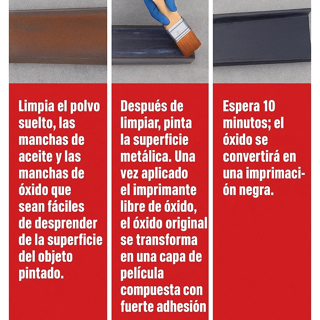 OxiPrimer - TRIPLE ACCIÓN: DESOXIDA, PINTA Y PROTEGE (1 Kilo)