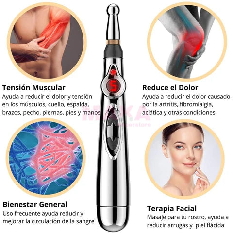 ZenPulse - LÁPIZ ESTIMULADOR 3 EN 1 PARA RELAJACIÓN MUSCULAR