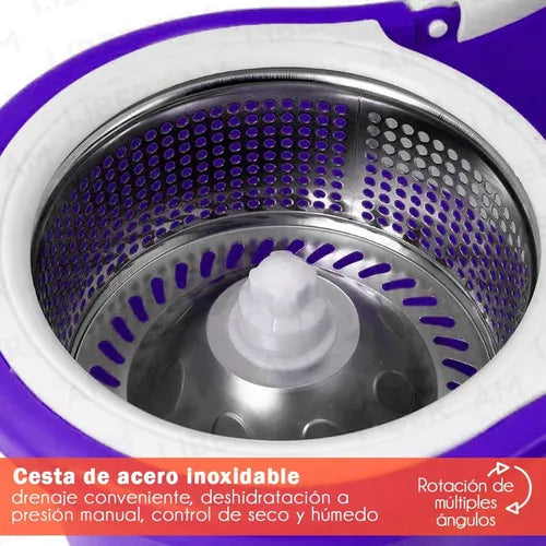 MagicClean – TRAPEADOR 360° + MOPA EXTRA INTERCAMBIABLE DE REGALO