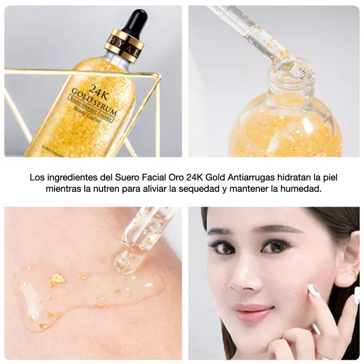 PACK 2X1 SERUM FACIAL ORO 24K™ - ANTIARRUGAS Y REJUVENECEDOR