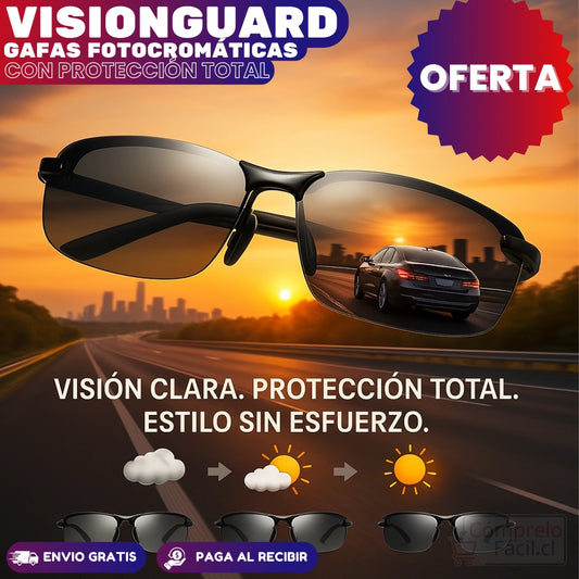 VisionGuard – GAFAS FOTOCROMÁTICAS CON PROTECCIÓN TOTAL + ESTUCHE DE REGALO
