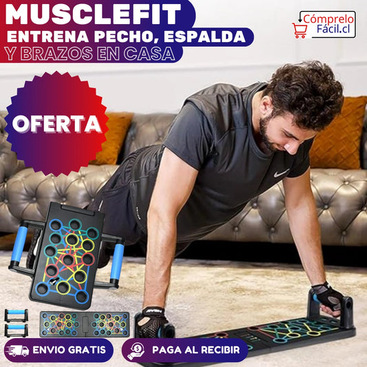 MuscleFit - ENTRENA PECHO, ESPALDA Y BRAZOS EN CASA