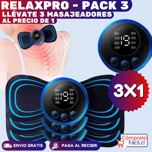 RelaxPro - PACK 3 – LLÉVATE 3 MASAJEADORES AL PRECIO DE 1
