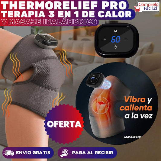 ThermoRelief Pro – TERAPIA 3 EN 1 DE CALOR Y MASAJE INALÁMBRICO