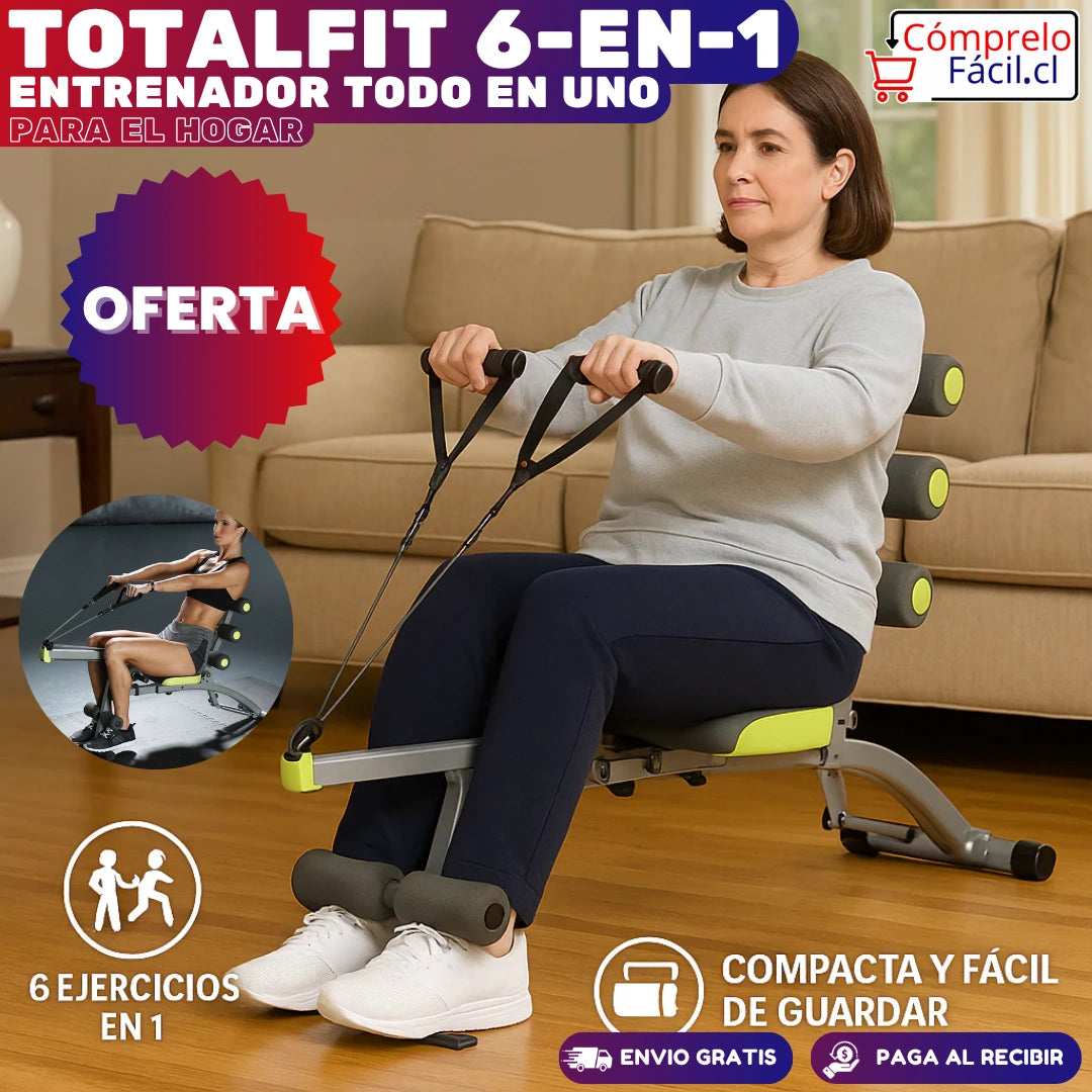 TotalFit 6-en-1 – ENTRENADOR TODO EN UNO PARA EL HOGAR