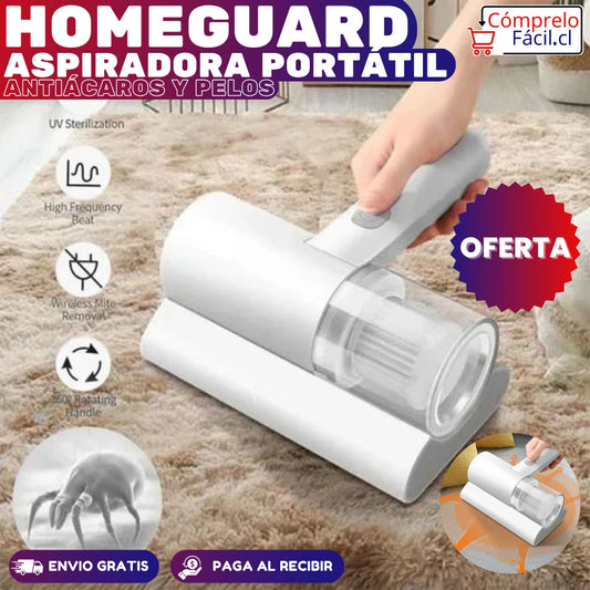 HomeGuard - ASPIRADORA PORTÁTIL ANTIÁCAROS Y PELOS