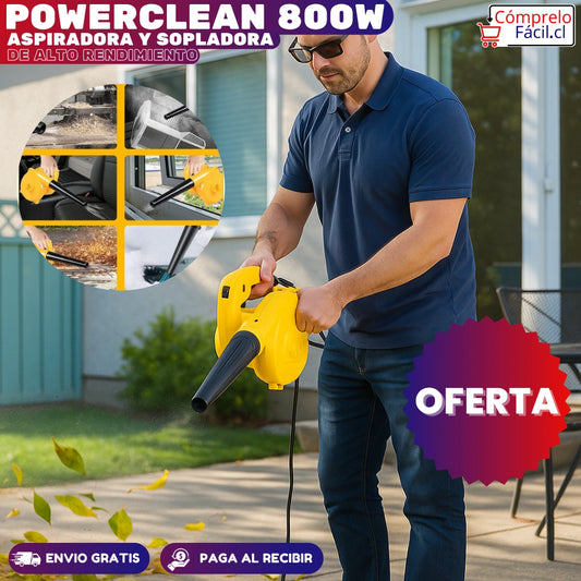 PowerClean 800W – ASPIRADORA Y SOPLADORA DE ALTO RENDIMIENTO