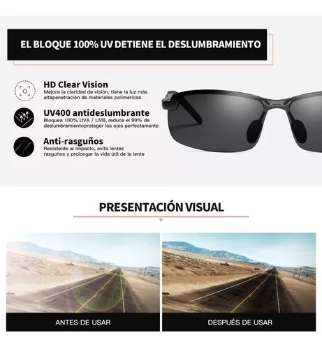 VisionGuard – GAFAS FOTOCROMÁTICAS CON PROTECCIÓN TOTAL + ESTUCHE DE REGALO