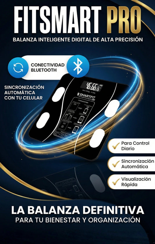 FitSmart Pro – BALANZA INTELIGENTE DIGITAL CON APP BLUETOOTH