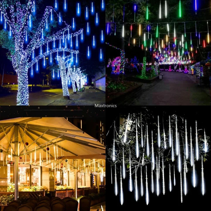 LUCES LED NAVIDAD METEORO CASCADA - 5.8m DE BRILLO FESTIVO