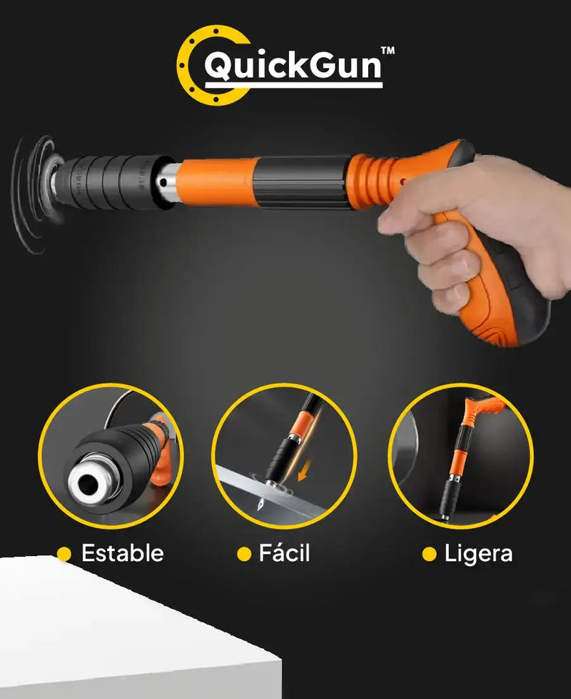 QUICKGUN™ PISTOLA DE REMACHES Y CLAVOS